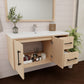 Arezzo 42" Solid Wood Floating Bathroom Vanity (Right Drawers)