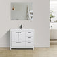 Lucia 42" Classic Freestanding Bathroom Vanity (Right Drawers)