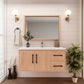 Arezzo 42" Solid Wood Floating Bathroom Vanity (Right Drawers)