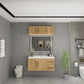 Arezzo 42" Solid Wood Floating Bathroom Vanity (Right Drawers)