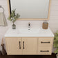 Arezzo 42" Solid Wood Floating Bathroom Vanity (Right Drawers)