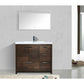 Lucia 42" Classic Freestanding Bathroom Vanity (Right Drawers)