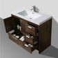 Lucia 42" Classic Freestanding Bathroom Vanity (Right Drawers)