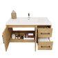 Arezzo 42" Solid Wood Floating Bathroom Vanity (Right Drawers)