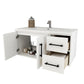 Arezzo 42" Solid Wood Floating Bathroom Vanity (Right Drawers)