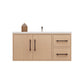 Arezzo 42" Solid Wood Floating Bathroom Vanity (Right Drawers)