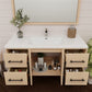 Arezzo 48" Solid Wood Floating Bathroom Vanity