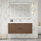 Haven Fluted 48" Floating Vanity | Modern Curved Wall-Hung Cabinet