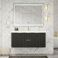 Haven Fluted 48" Floating Vanity | Modern Curved Wall-Hung Cabinet