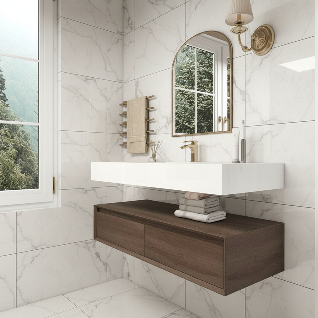 Madeno 48" Modern Floating Bathroom Vanity