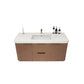 Haven Fluted 48" Floating Vanity | Modern Curved Wall-Hung Cabinet