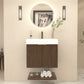 Karina 24" Fluted Floating Bathroom Vanity with Integrated Sink
