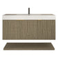 Karina 48" Fluted Floating Bathroom Vanity with Integrated Sink