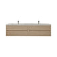 Elysia 72" Double Sink Floating Bathroom Vanity