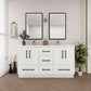 Arezzo 60" Double Sink Freestanding Bathroom Vanity
