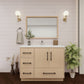 Arezzo 42" Single Sink Freestanding Bathroom Vanity (Left Side Drawers)