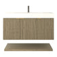 Karina 42" Fluted Floating Bathroom Vanity with Integrated Sink