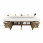 Boreal 84" Double Sink Floating Bathroom Vanity