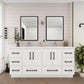 Arezzo 72" Double Sink Freestanding Bathroom Vanity