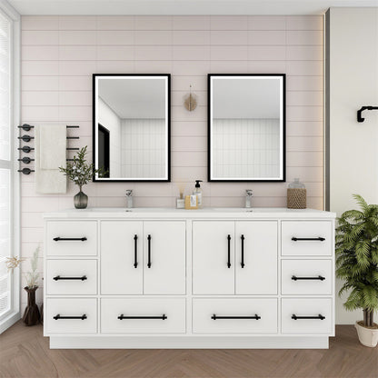 Arezzo 72" Double Sink Freestanding Bathroom Vanity