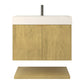 Karina 30" Fluted Floating Bathroom Vanity with Integrated Sink