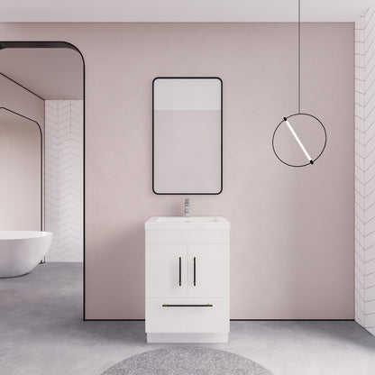 Aqua 24" Single Sink Freestanding Bathroom Vanity