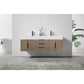 Boreal 60” Double Sink Floating Bathroom Vanity