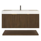 Karina 48" Fluted Floating Bathroom Vanity with Integrated Sink