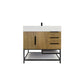 Boreal 36" Freestanding Bathroom Vanity (Right Drawers)