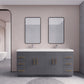 Aqua 72” Double Sink Freestanding Bathroom Vanity