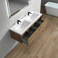Nordic 60” Double Sink Floating Bathroom Vanity
