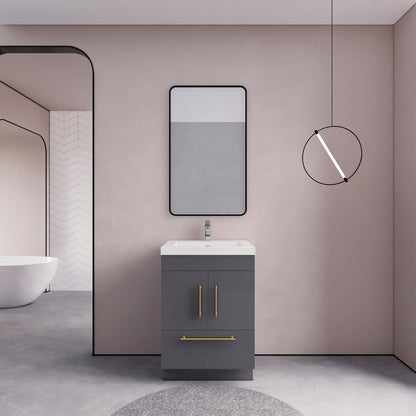 Aqua 24" Single Sink Freestanding Bathroom Vanity