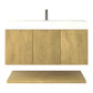 Karina 42" Fluted Floating Bathroom Vanity with Integrated Sink