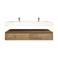 Madeno 60" Double Faucets Modern Floating Bathroom Vanity
