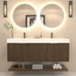 Karina 60" Fluted Double Sink Floating Bathroom Vanity with Integrated Sink