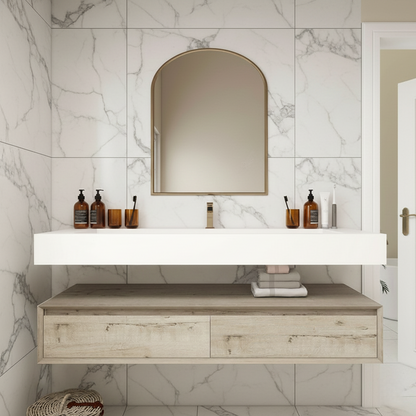 Madeno 60" Single Sink Modern Floating Bathroom Vanity