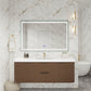 Haven Fluted 60" Floating Vanity | Modern Curved Wall-Hung Cabinet