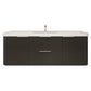 Haven Fluted 60" Floating Vanity | Modern Curved Wall-Hung Cabinet