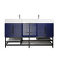 Boreal 60“ Double Sink Freestanding Bathroom Vanity