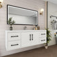 Arezzo 60" Solid Wood Floating Bathroom Vanity