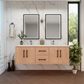 Arezzo 60" Solid Wood Double Sink Floating Bathroom Vanity