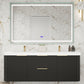 Haven Fluted 60" Double Sinks Floating Vanity | Modern Curved Wall-Hung Cabinet