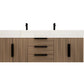 Boreal 72" Double Sink Floating Bathroom Vanity (Middle Drawers)