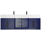 Boreal 60” Double Sink Floating Bathroom Vanity