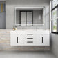 Boreal 60” Double Sink Floating Bathroom Vanity