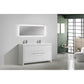 Lucia 60" Double Sink Classic Freestanding Bathroom Vanity