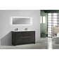 Lucia 60" Double Sink Classic Freestanding Bathroom Vanity