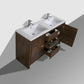 Lucia 60" Double Sink Classic Freestanding Bathroom Vanity