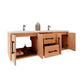 Arezzo 60" Solid Wood Double Sink Floating Bathroom Vanity