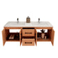 Arezzo 60" Solid Wood Double Sink Floating Bathroom Vanity